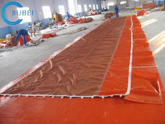 Tessuto di galleggiamento intercotidale del PVC di Absorbent Flat Foam del recinto del boom del petrolio