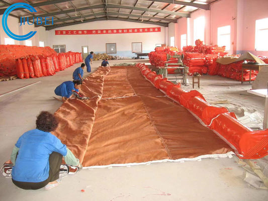 Tessuto di galleggiamento intercotidale del PVC di Absorbent Flat Foam del recinto del boom del petrolio