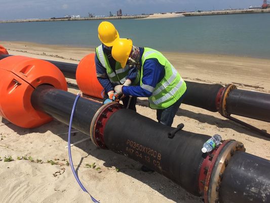 I materiali di galleggiamento di dragaggio della conduttura insabbiano il tubo di dragaggio di Uhmw della miniera dell'acqua dell'olio del fango
