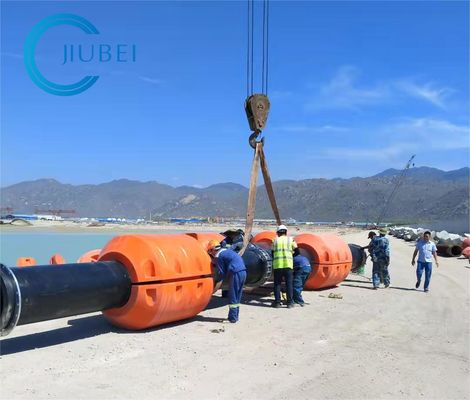 Arancia/miodesopsie cilindriche gialle DN1100 del tubo dell'HDPE per le condutture della draga