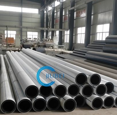 eccellente flessibilità tubo coestruso in HDPE bianco-nero con collegamento a flange in acciaio