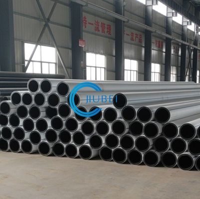 Tubo in HDPE per l'approvvigionamento idrico e per il dragaggio con flange di acciaio in bianco e nero