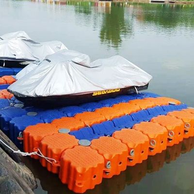 Pontoon di plastica rettangolare nero stabile a bassa manutenzione